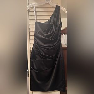 Size 4 black bridesmaid dress.  Worn once